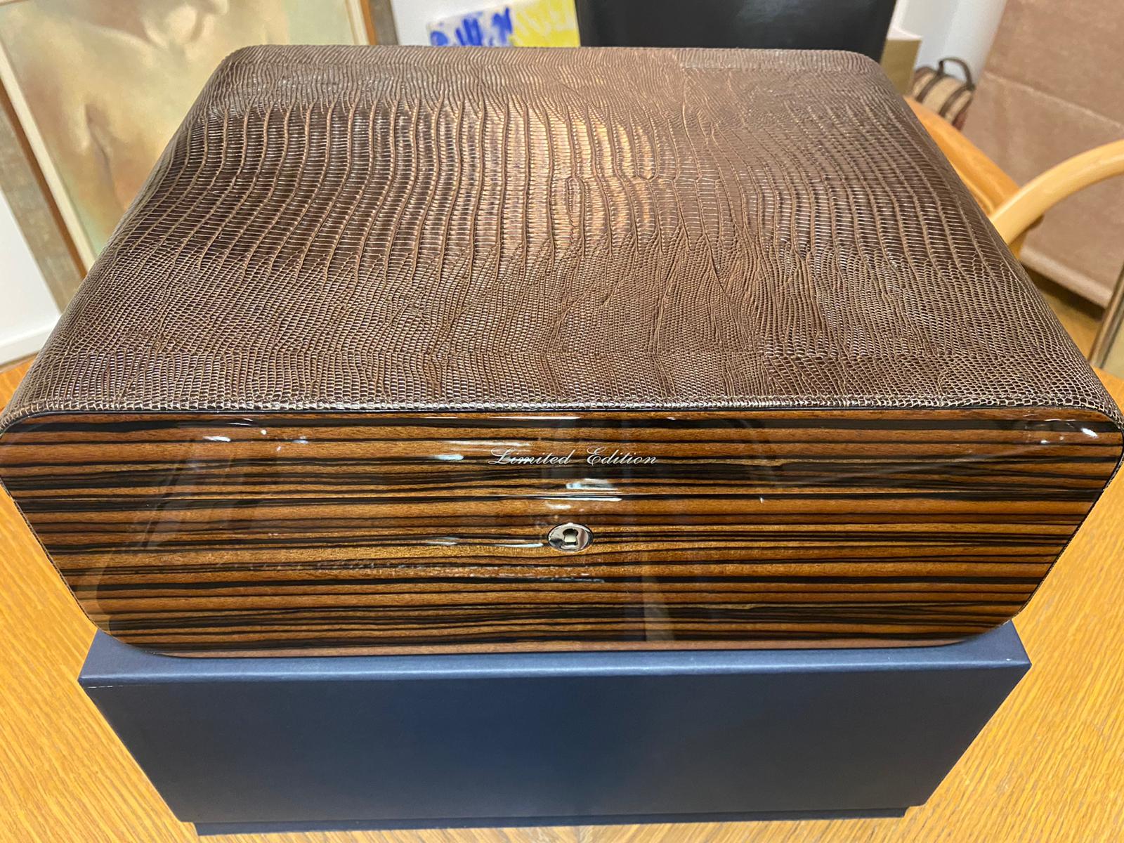 GENTILI HUMIDOR PITON LEATHER LIMITED EDITION