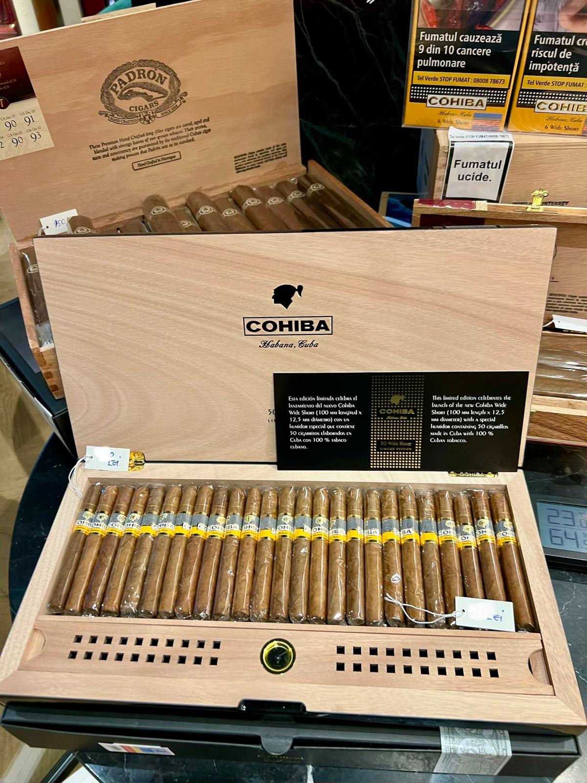 COHIBA WIDE SHORT HUMIDOR LIMITED ED 2024 (50)